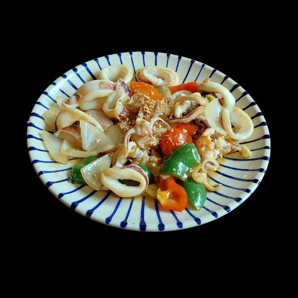 STIR FRIED SQUID wGARLIC 